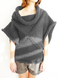 BLESS: Cross Short Sweater, Gray