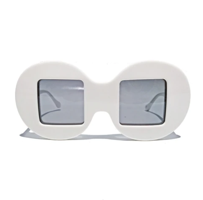 Slow and Steady Wins the Race: Circle Frame Square Lens Sunglasses