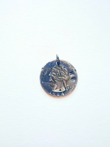 Mended Veil: 1984 Quarter Necklace