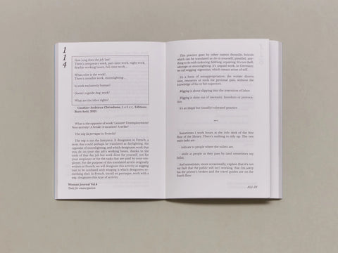 Woman Journal Vol. 4: Tools for Emancipation