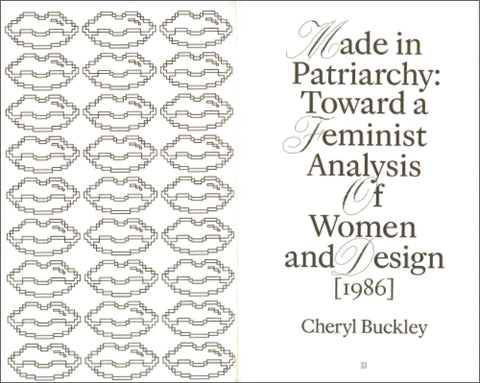 Cheryl Buckley: Made in Patriarchy