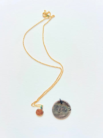 Mended Veil: World’s Smallest Penny Memorial Necklace