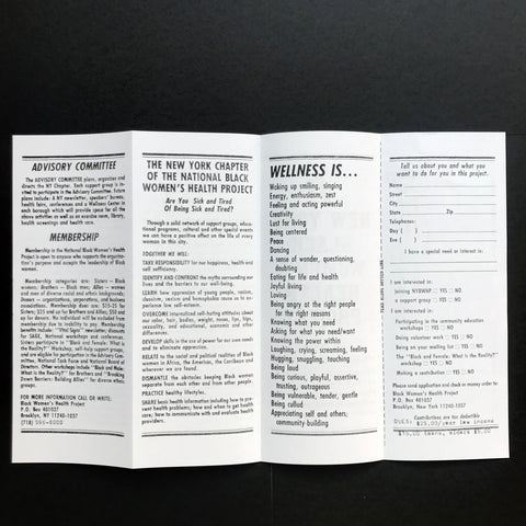 Efemmera Reissue #1: Wellbeing is Our Birthright