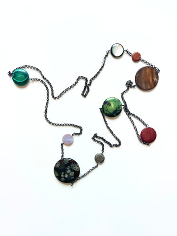 Mended Veil: Nine Planets Necklace