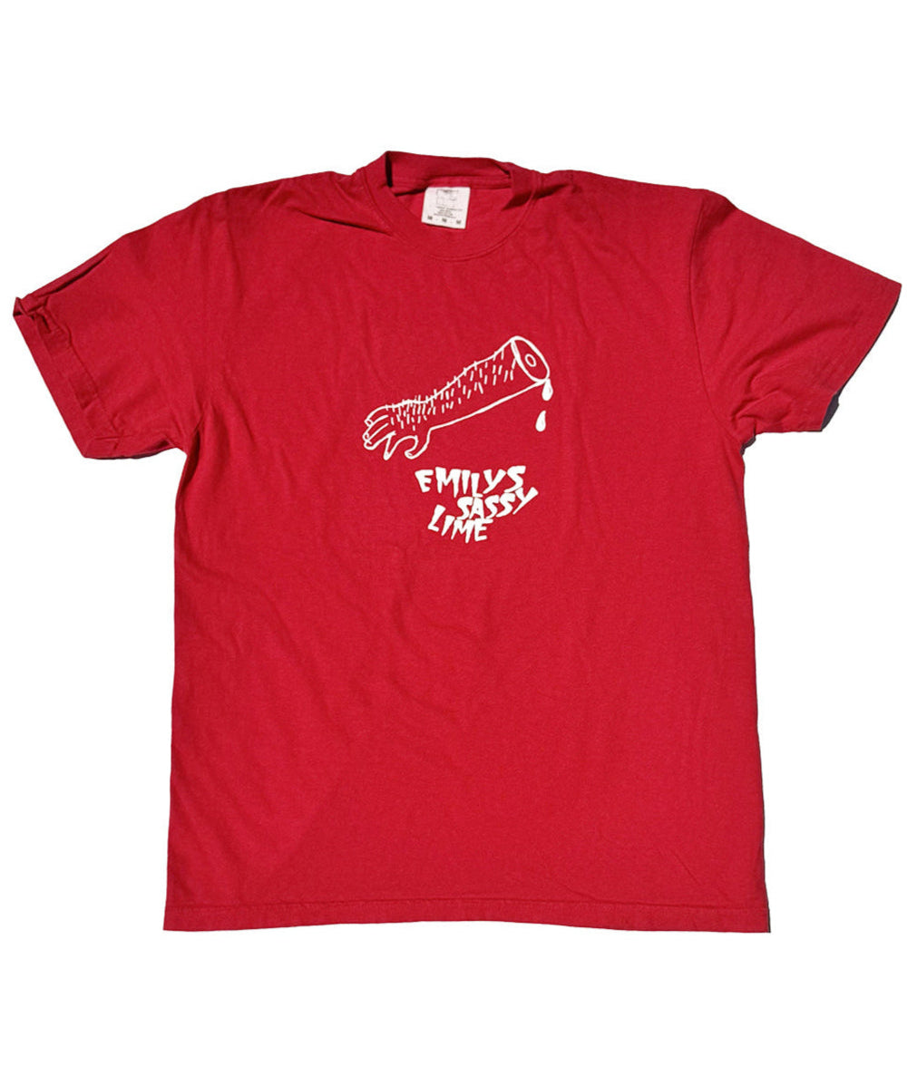 Emily's Sassy Lime: Severed Hand Red T-shirt