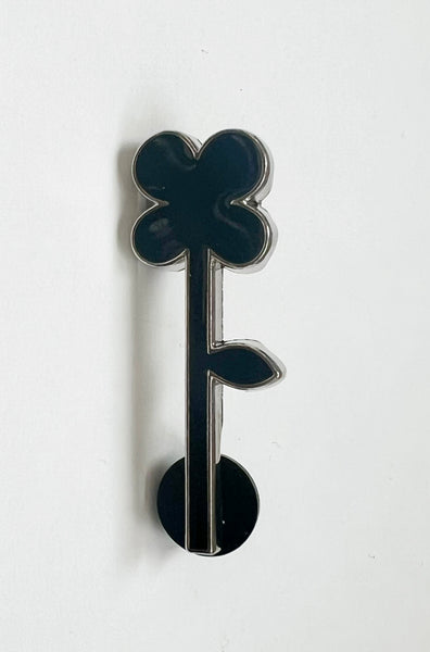 Eunice Luk: Black Flower Pin
