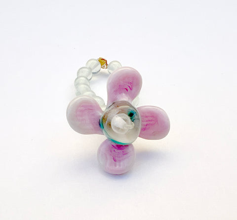 Pear Ware: Cotton Candy Clover Kissed by Honeydew Ring