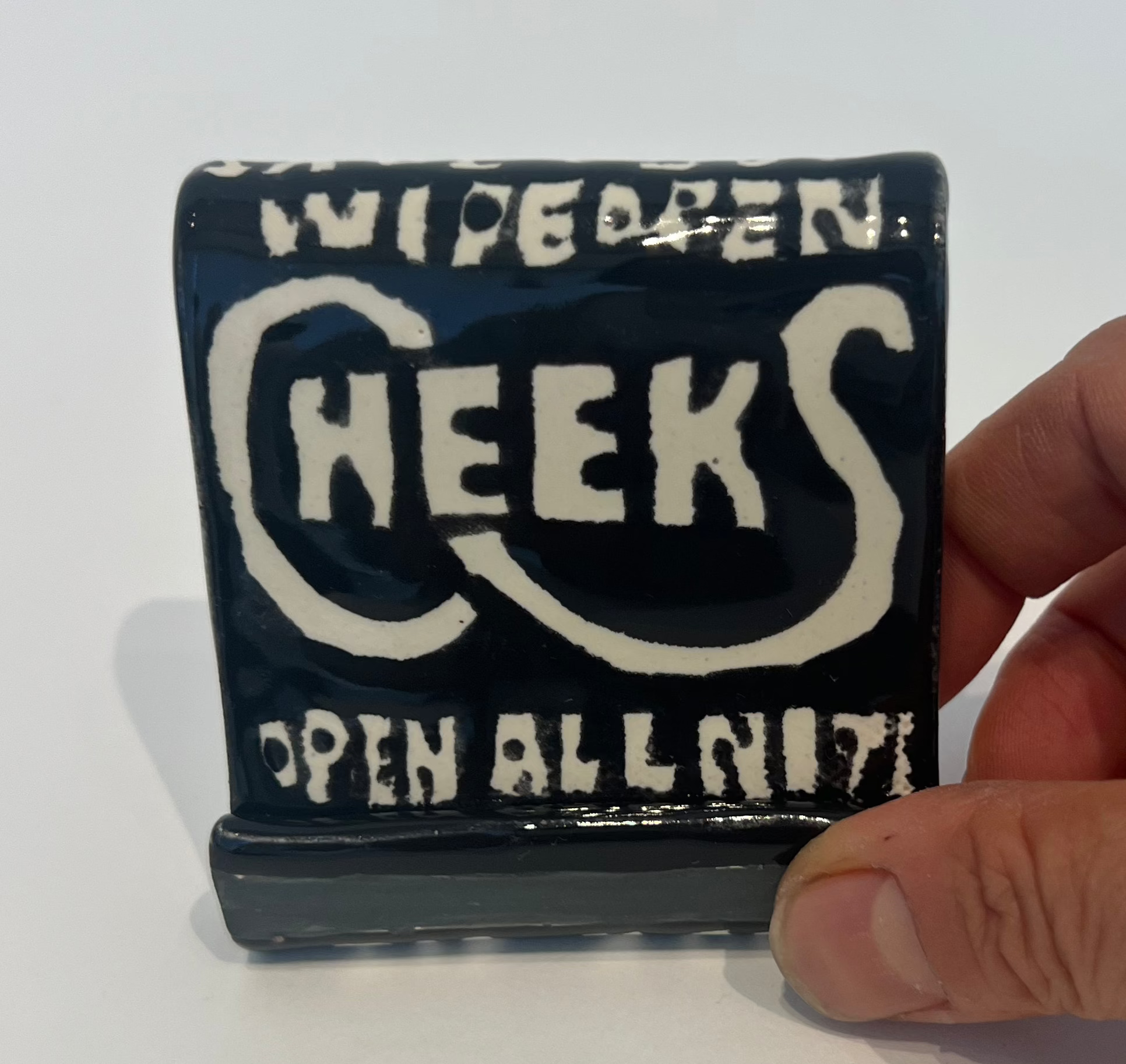 Seth Bogart: Cheeks Matchbook Ceramic Sculpture