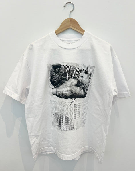 Ooga Booga: Op Art Cat Boxy Tee