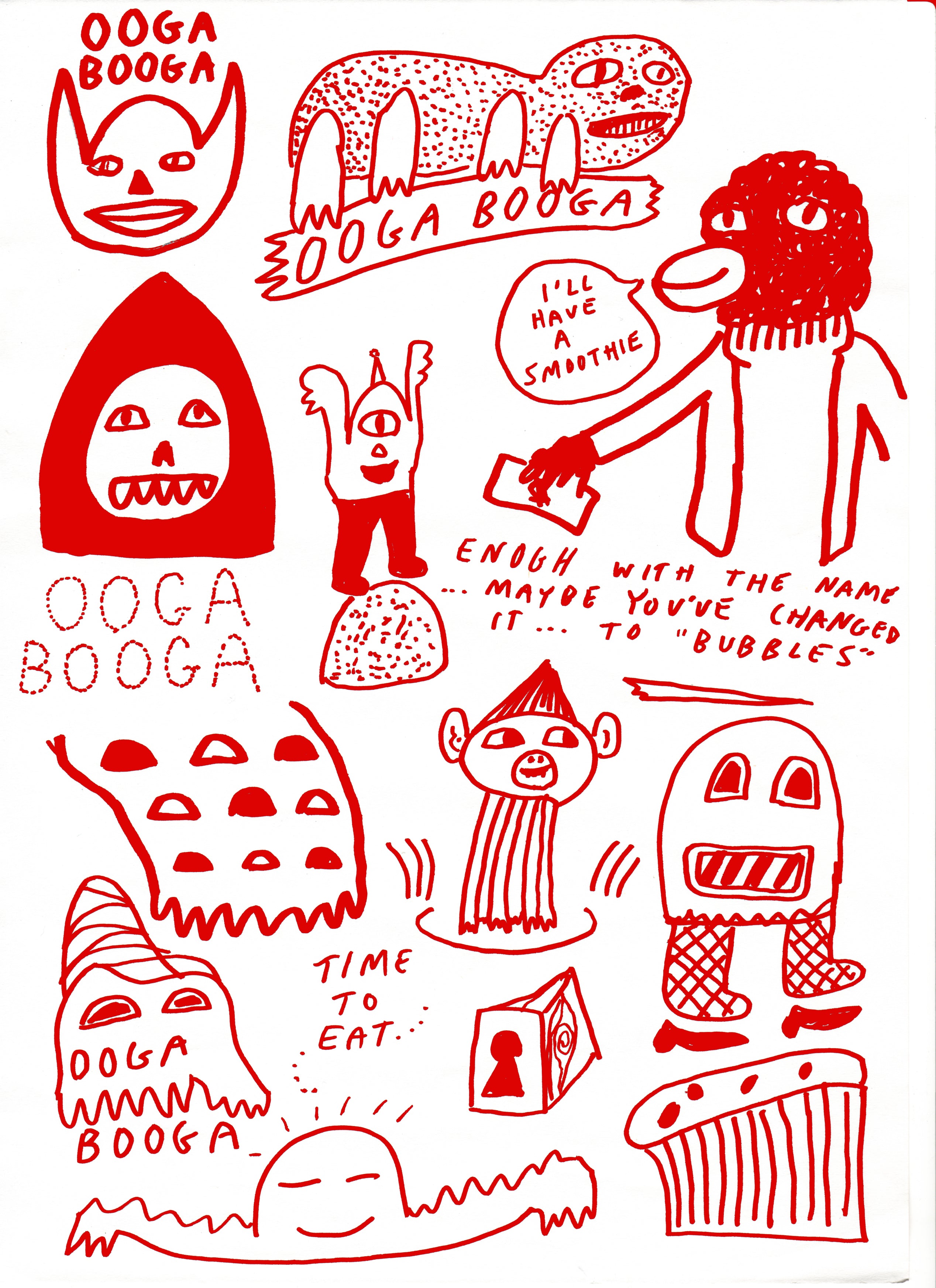 Steve Dore: Long Sleeve Ooga Booga T-Shirt