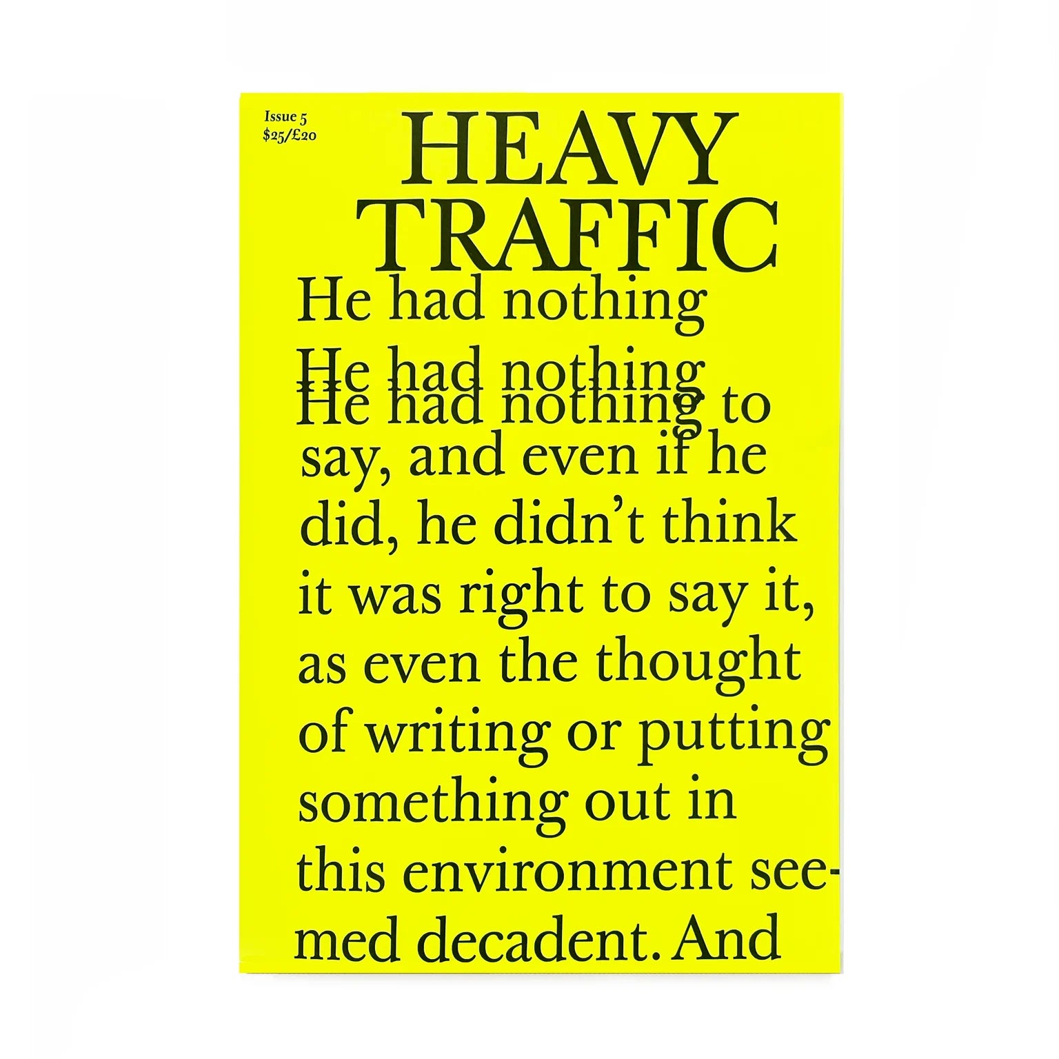 Heavy Traffic 5