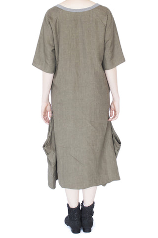 BLESS: A Dress, Olive Green
