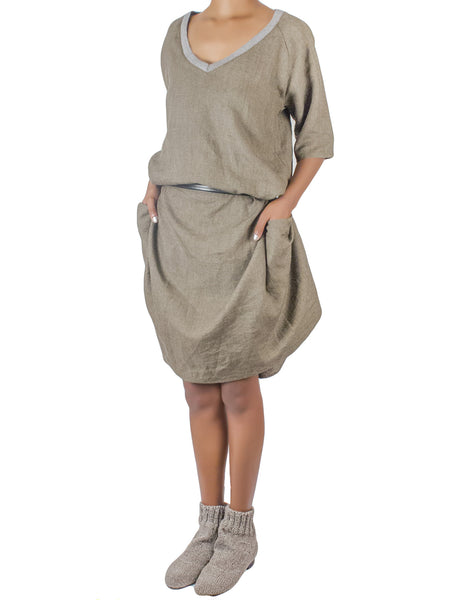 BLESS: A Dress, Olive Green