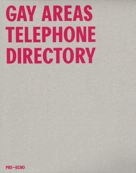 Gay Areas Telephone Directory