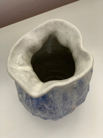 Sharif Farrag: Blue ceramic vessel