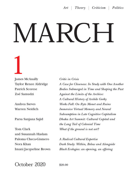 MARCH: a journal of art & strategy, Issue 1