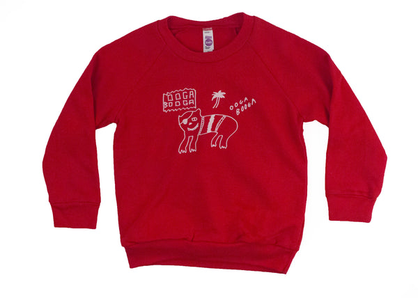 Ooga Booga: Kid's Sweatshirt, Red