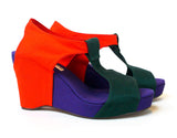 Slow and Steady Wins the Race: Tri-Color Wedge Sandal
