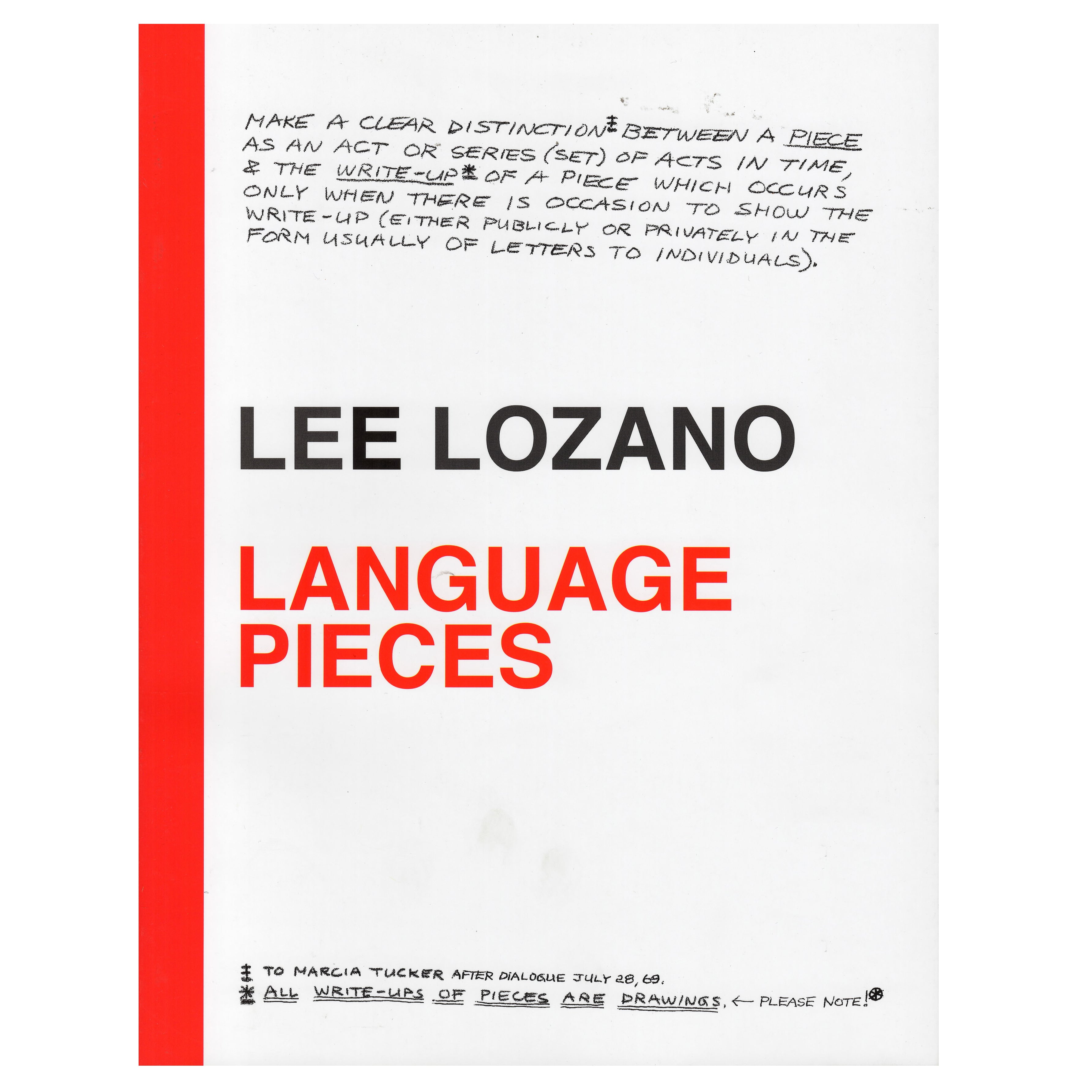 Lee Lozano: Language Pieces